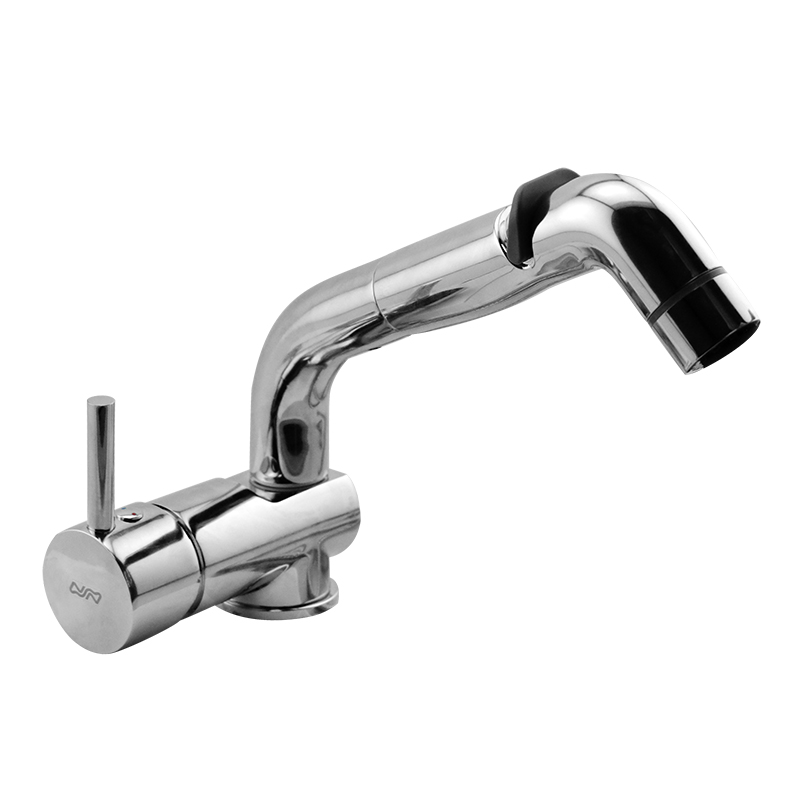 Rubinetto CASCATA con regolatore di flusso e tubo doccia estraibile 150cm Doccetta e tubo estraibile 150 cm