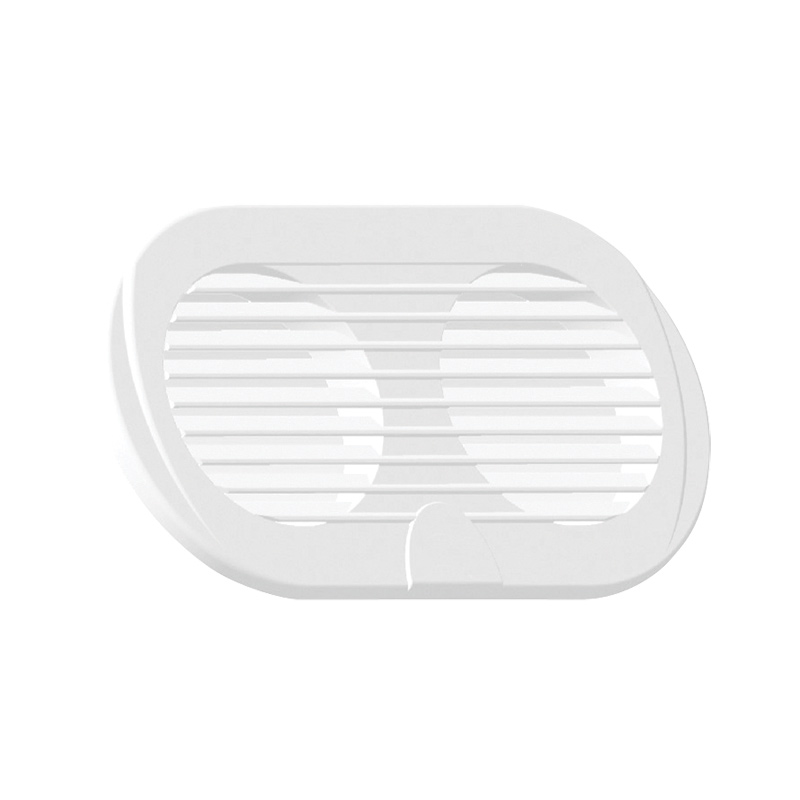 Griglia di aerazione doppia, Ø3&apos;&apos;, 195x105mm, Bianco